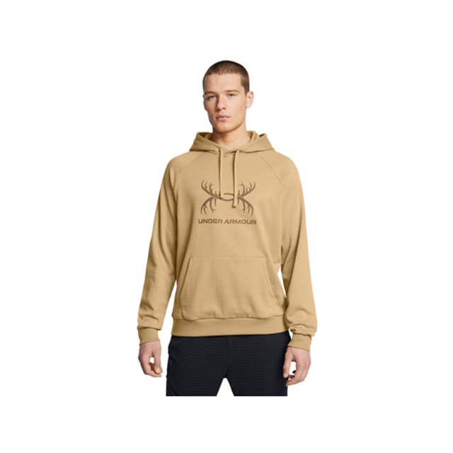 Under Armour 13880862633X Men's UA Rival Fleece Antler Hoodie
