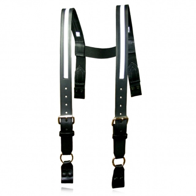Boston Leather 9179R-1-XL Firefighter’s H-Back Suspenders, Loop Attachment Boston Leather 9179R-1-XL Firefighter’s H-Back Suspenders, Loop Attachment