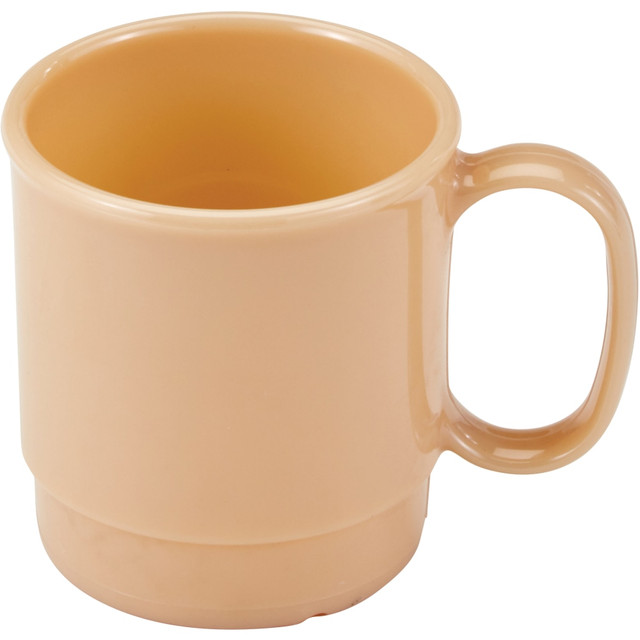 CAMBRO MFG. CO. 75CW133 Cambro Camwear Dinnerware Mugs, 7.5 Oz, Beige, Pack Of 48 Mugs