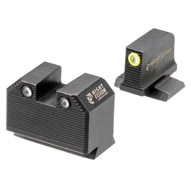Night Fision SAW-205-311-402-YGZG Optics Ready Stealth Night Sight Set for S&W M&P w/ RMR/507C/SRO