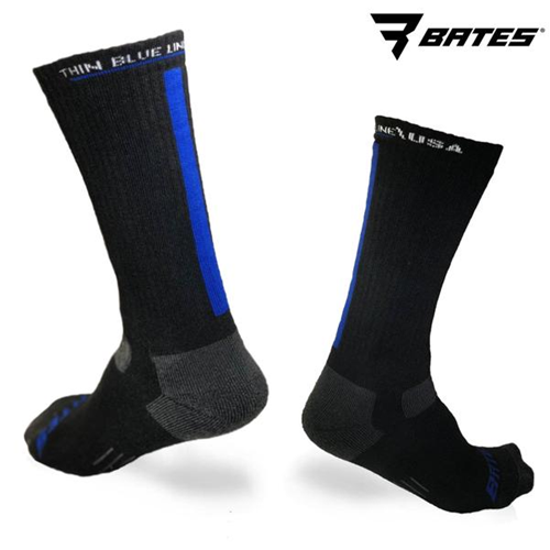 Thin Blue Line SOCK-TBL-LARGE Bates + Thin Blue Line USA Collaboration, Special Edition Socks