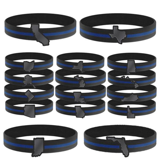 Thin Blue Line BR-NV-TBL-7 Bracelet