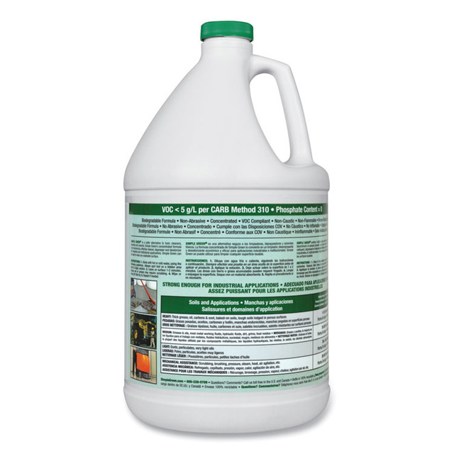 SUNSHINE MAKERS, INC. Simple Green® 13005EA Industrial Cleaner and Degreaser, Concentrated, 1 gal Bottle