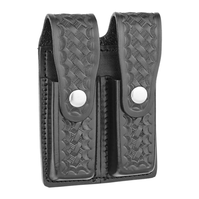 Dutyman 8521LN Basketweave Leather Double Magazine Holder for 9MM Dutyman 8521LN Basketweave Leather Double Magazine Holder for 9MM