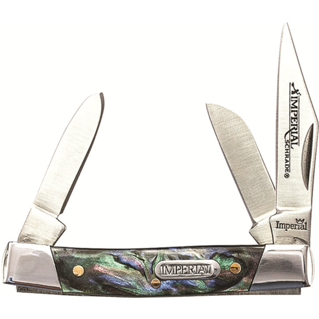 Schrade IMP19PRS Imperial Stainless Steel 3 Blade Pocket Knife Schrade IMP19PRS Imperial Stainless Steel 3 Blade Pocket Knife