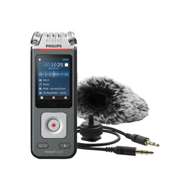 PHILIPS USA Philips DVT7110/00  Digital Voice Tracer DVT7110 - Voice recorder - 8 GB - chrome, anthracite