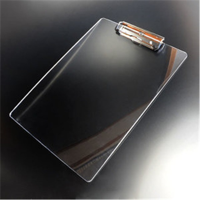 Posse Box LR126-CA Flat Clipboard Clear-Silver