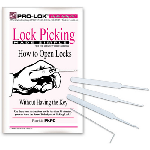 PRO-LOK Tools PKXBOOKLET Basic Lock Picking Manual