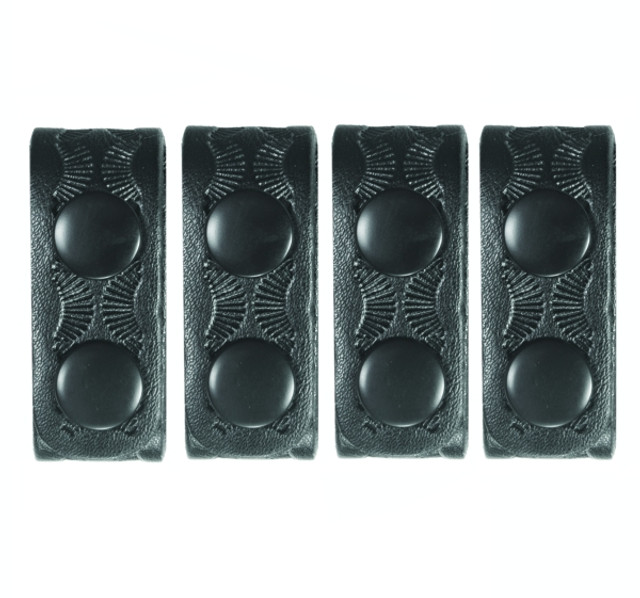 Hero's Pride 1496WB AirTek Belt Keepers 7/8'' w/ Black Snaps - Fits 2'' Belt