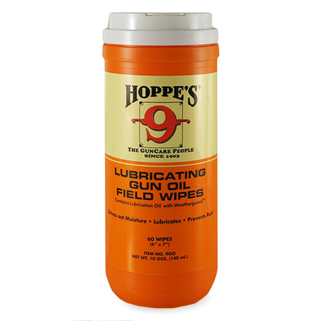 Hoppe's 9GO Lubricating Oil Wipes Orange