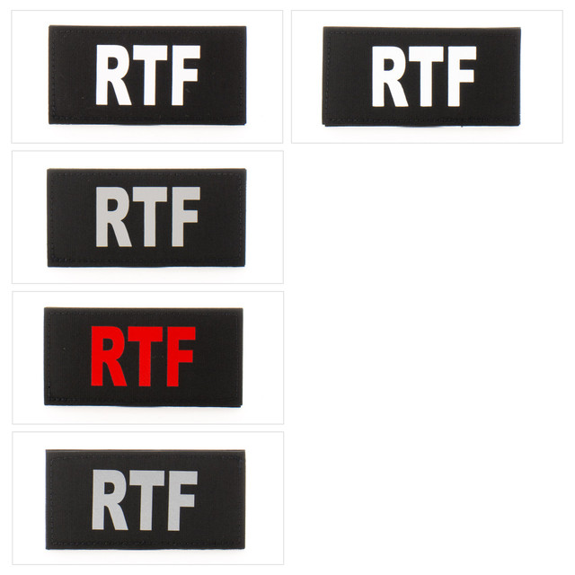 Eleven 10 E10-7001-RTF-BLK/GRY 2x4 Med ID Patch Eleven 10 E10-7001-RTF-BLK/GRY 2x4 Med ID Patch