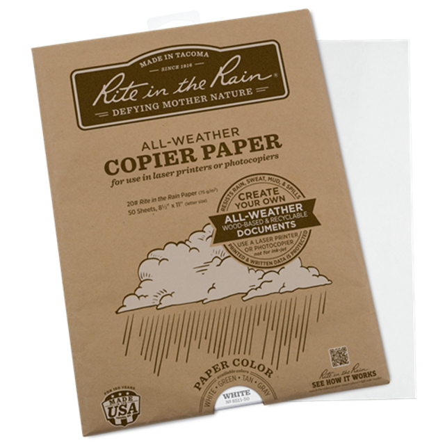 Rite in the Rain 8511-50 All-Weather Copier Paper (8.5'' x 11'') Rite in the Rain 8511-50 All-Weather Copier Paper (8.5'' x 11'')
