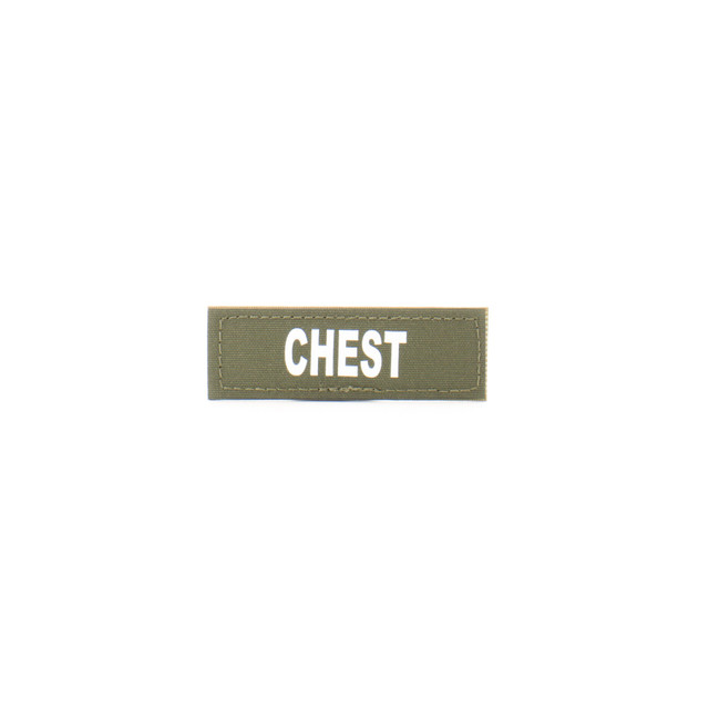 Eleven 10 E10-7003-CHEST-RGR/GLO 1x3 Med Name Tape Patch