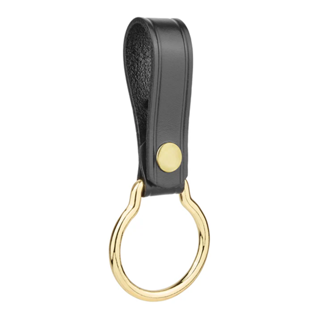 Dutyman 3011MG Plain Leather D Cell Flashlight Strap with Metal Ring