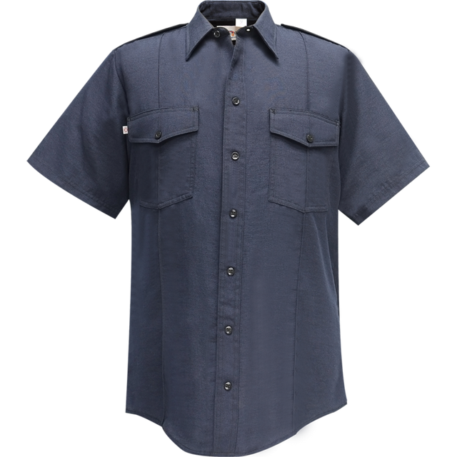 Flying Cross 9800 86 2XL N/A NFPA Compliant Nomex Short Sleeve Shirt - LAPD Navy