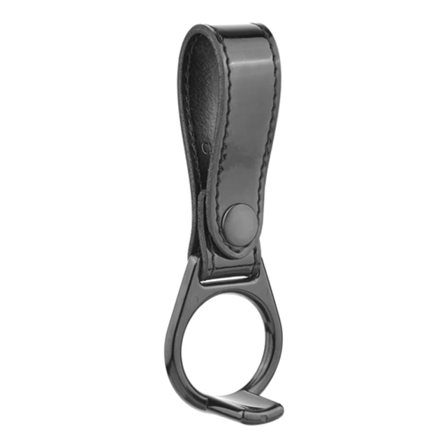 Dutyman 3231B Hi-Gloss Leather PR24 Holder with Black Plastic Ring