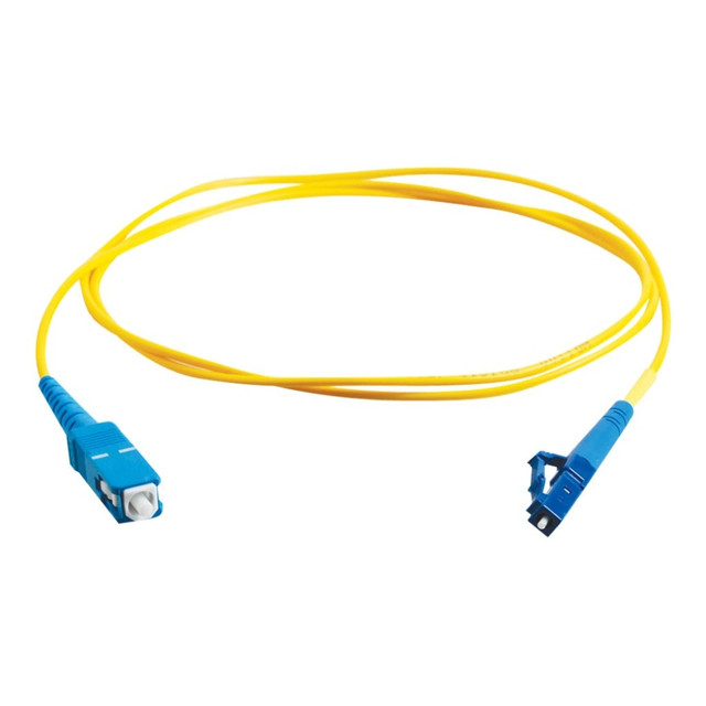 LASTAR INC. C2G 37933  5m LC-SC 9/125 Simplex Single Mode OS2 Fiber Cable - Plenum CMP-Rated - Yellow - 16ft - Patch cable - LC single-mode (M) to SC single-mode (M) - 5 m - fiber optic - simplex - 9 / 125 micron - OS2 - plenum - yellow