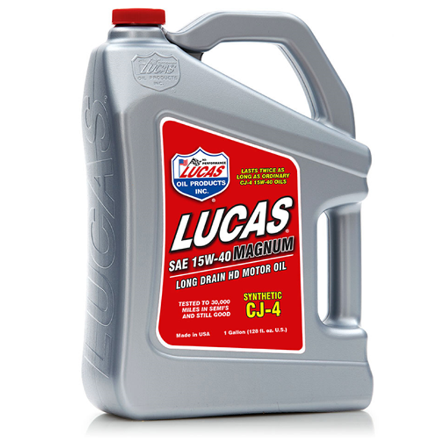 Lucas Oil 10299 SAE 15W-40 Magnum CJ-4 Long Drain Heavy Duty Motor Oil
