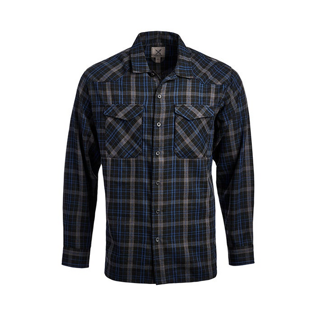 Vertx VTX1501RVSPLARGE Canyon Valley Flannel Shirt - River Shade Plaid