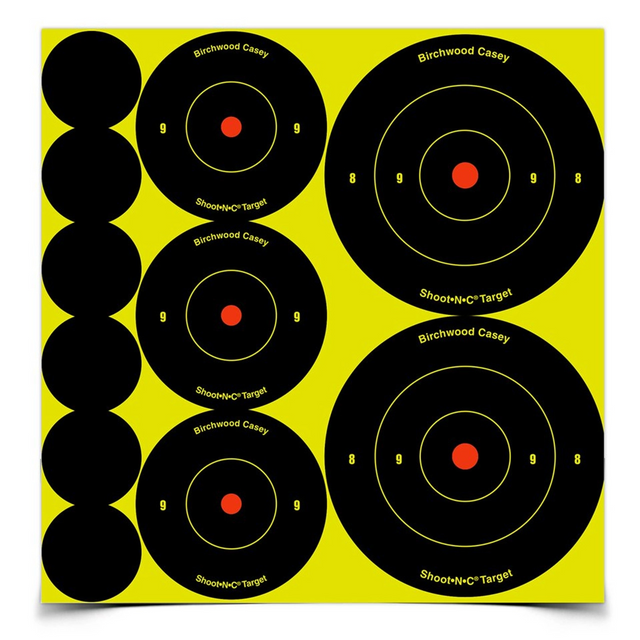 Birchwood Casey BC-34608 Shoot-N-C Variety Pack, 132 Targets