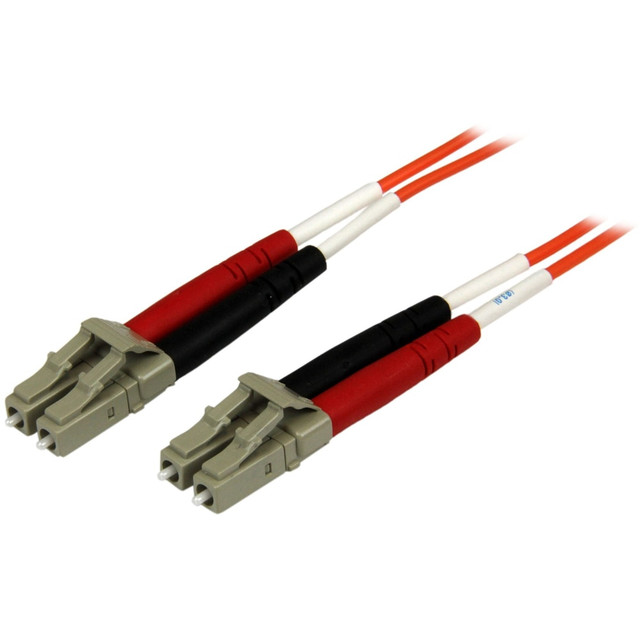 STARTECH.COM 50FIBPLCLC3  3m Fiber Optic Cable - Multimode Duplex 50/125 - OFNP Plenum - LC/LC - OM2 - LC to LC Fiber Patch Cable - Orange