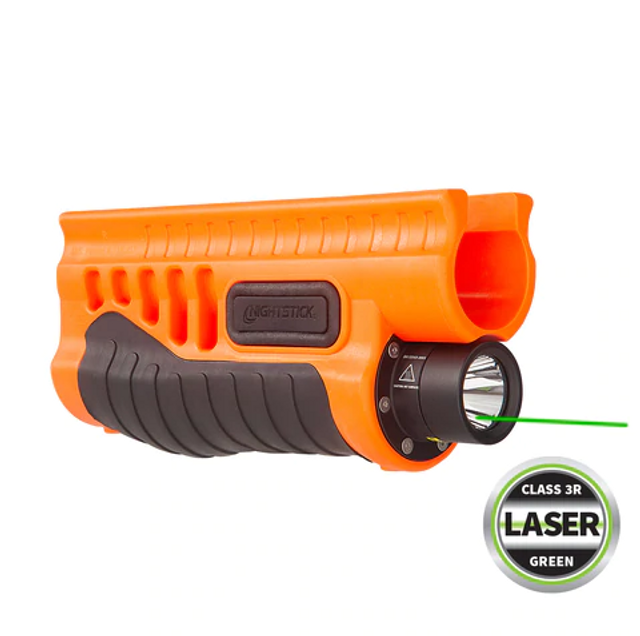 Nightstick SFL-14GL Shotgun Forend Light w/ Laser for Remington 870/TAC-14 - Orange Nightstick SFL-14GL Shotgun Forend Light w/ Laser for Remington 870/TAC-14 - Orange