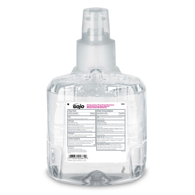 GOJO INDUSTRIES INC 1912-02 GOJO Antibacterial Foam Hand Wash Soap, Plum Scent, 40.58 Oz Bottle GOJO INDUSTRIES INC 1912-02 GOJO Antibacterial Foam Hand Wash Soap, Plum Scent, 40.58 Oz Bottle