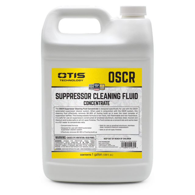 Otis Technology FG-928-SCFC-4 Suppressor Cleaning Fluid Concentrate - Gallon One cycle in OSCR-6 requires 1 gallon of concentrate.
