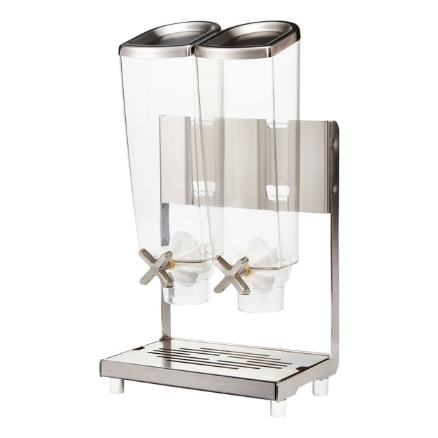 GOLD&LEVY INC. EZP2746 Rosseto Serving Solutions EZ-PRO Dry Food Dispenser, Dual Container, Tabletop Stand With Catch Tray, 256 Oz, Stainless GOLD&LEVY INC. EZP2746 Rosseto Serving Solutions EZ-PRO Dry Food Dispenser, Dual Container, Tabletop Stand With Catch Tray, 256 Oz, Stainless
