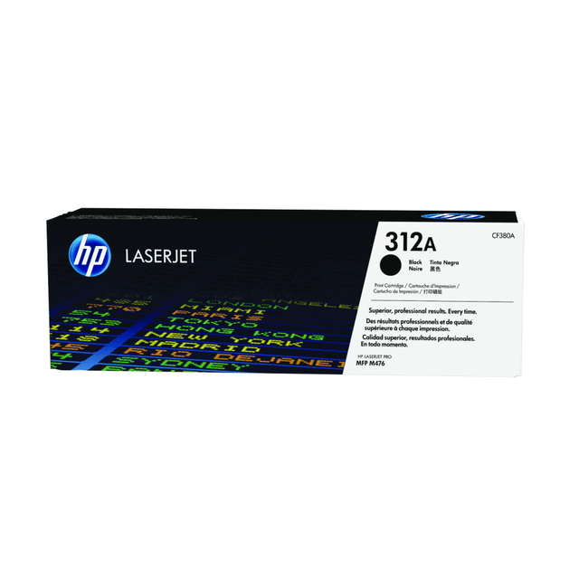 HP INC. HP CF380A  312A Black Toner Cartridge, CF380A