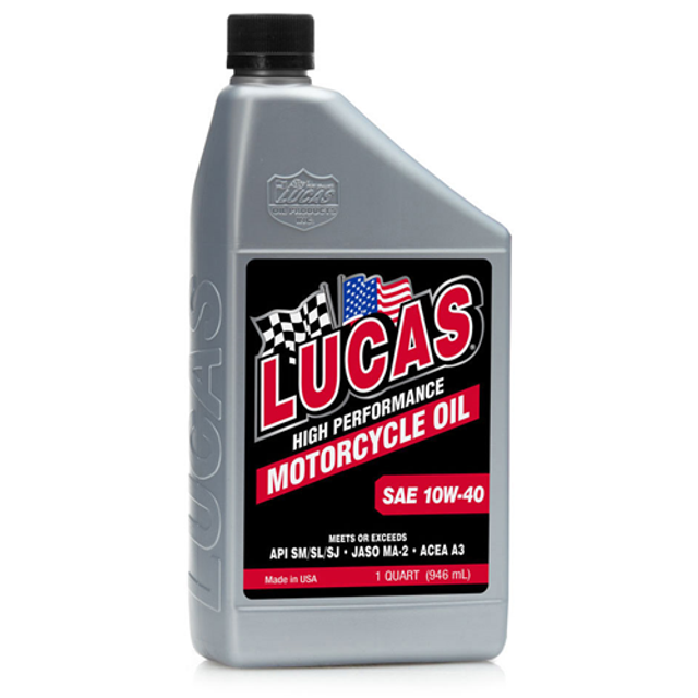 Lucas Oil 10767 SAE High Performance Motorcycle Oil