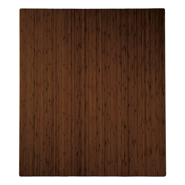 OFFICE DEPOT AMB24071OD Realspace Bamboo Chair Mat, 36in x 48in, Brown