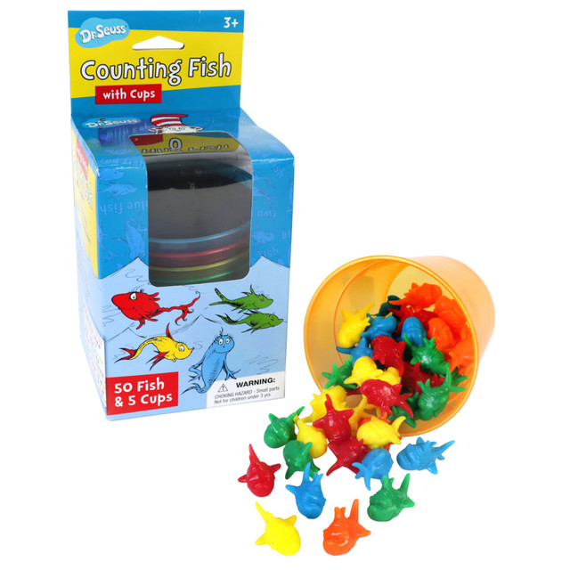 C R GIBSON EU-867564 Eureka Dr. Seuss Counting Fish With Cups