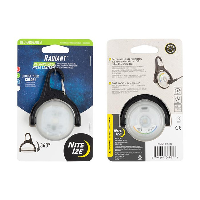Nite-Ize MLTLR-07S-R6 Radiant Rechargeable Micro Lantern - Disc-O Select