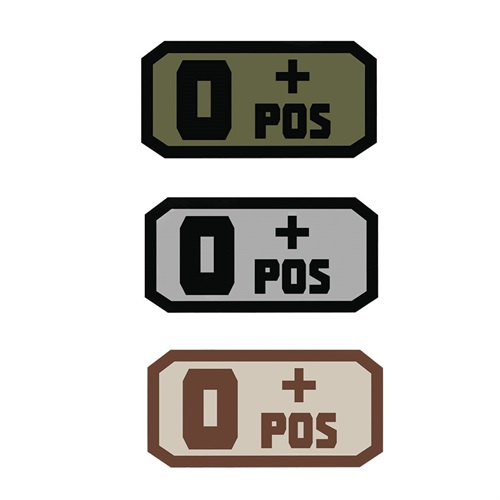 Voodoo Tactical 07-0995007000 Blood Type O+ Patch