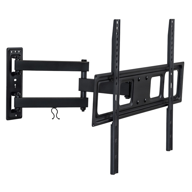 This mount fits most of 37-70 inch TVs on the market today. It fits TVs with mounting holes as close as 4inX4in or as wide as 24inx16in. It fits VESA Patterns 100X100mm, 200X100mm, 200X150mm, 200X200mm, 300X200mm, 300X300mm, 400X200mm, 400X300mm, 400X400mm, 600x400mm. Please check your TV VESA; these are square or rectangular patterns between 4 and 16 inches per side on the rear of your display.  Fits 37-70 Inch TVs  Extends 17 Inches from Wall  Retract 2.5 Inches  154 LBS Capacity  Cable Management Clips  Tilt up 10 degrees and tilt down 15 degrees, Swivel 90 degrees left and right  Supported by Limited Lifetime Warranty