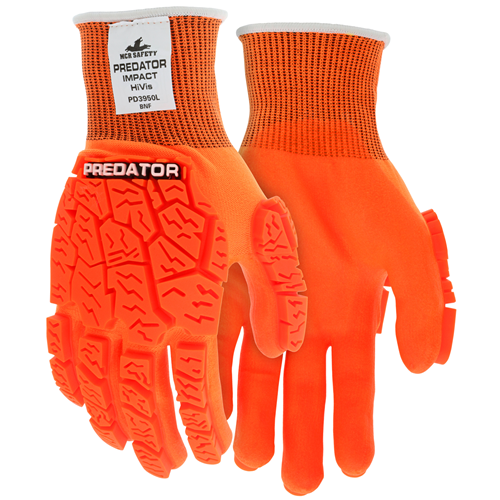 MCR Safety PD3950XXL Predator Impact 2 Nylon - 15g. Hivis BNF