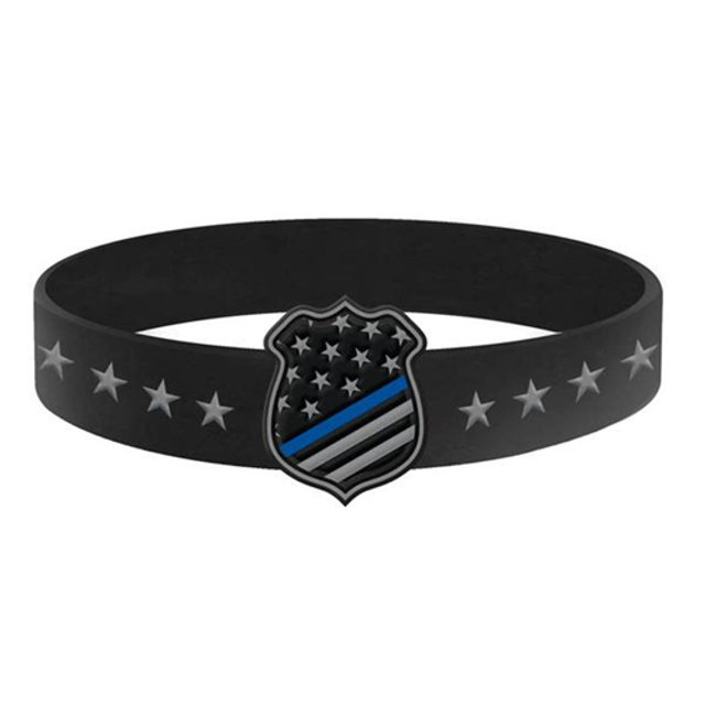 Thin Blue Line TBL-AM-SHIELD-8 Thin Blue Line American Flag Shield Bracelet Thin Blue Line TBL-AM-SHIELD-8 Thin Blue Line American Flag Shield Bracelet
