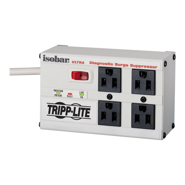 TRIPP LITE ISOBAR4 ULTRA  Isobar Premium ISOBAR4ULTRA 4-Outlet Surge Suppressor, 6ft Cord