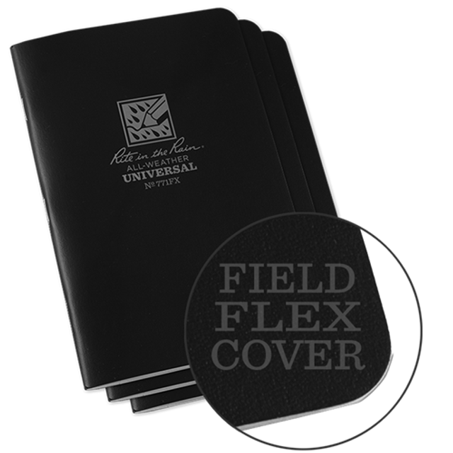 Rite in the Rain 771FX Field-Flex Universal Stapled Notebook 4.625 x 7 - 3 Pack Rite in the Rain 771FX Field-Flex Universal Stapled Notebook 4.625 x 7 - 3 Pack