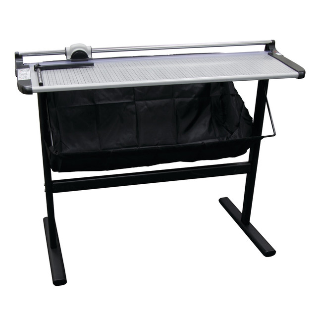 FORMAX LLC RT37S United Commercial Rotary Paper Trimmer With Stand And Fabric Catch Tray, 38in, Silver FORMAX LLC RT37S United Commercial Rotary Paper Trimmer With Stand And Fabric Catch Tray, 38in, Silver