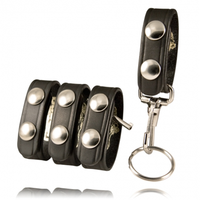 Boston Leather 7501-1-GLD Belt Keeper Combo Pack