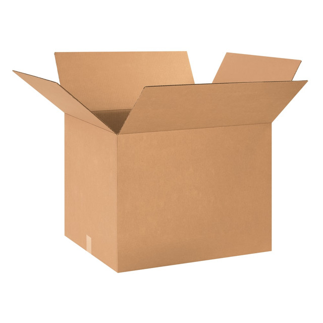 B O X MANAGEMENT, INC. 242018 Partners Brand Corrugated Boxes, 24in x 20in x 18in, Kraft, Pack Of 10