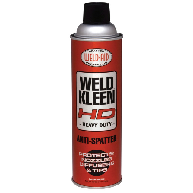 WELD-AID PRODUCTS 007030 Weld-Aid Weld-Kleen Heavy-Duty Anti-Spatter Aerosol Can, 20 Oz, Clear