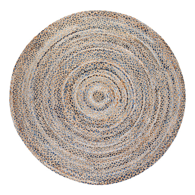 GFH ENTERPRISES INC. AMB0350-080R Anji Mountain Kerala Natural Jute Rug, Denim, 8ft, Multicolor