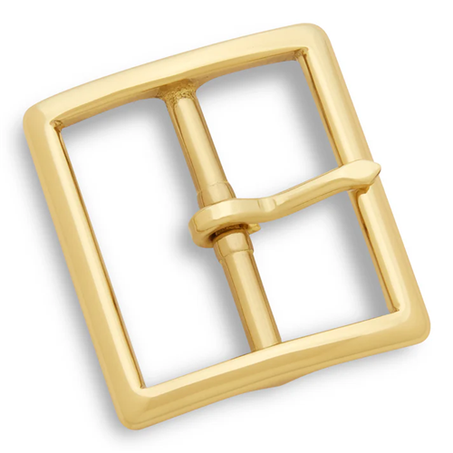 Dutyman 9062 Solid Brass Center Bar Buckle for 1-3/4"" Garrison Belt (Gold)