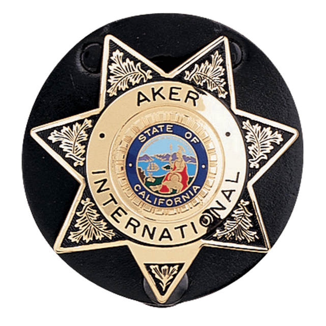 Aker Leather A592-TP Star Badge Holder Aker Leather A592-TP Star Badge Holder