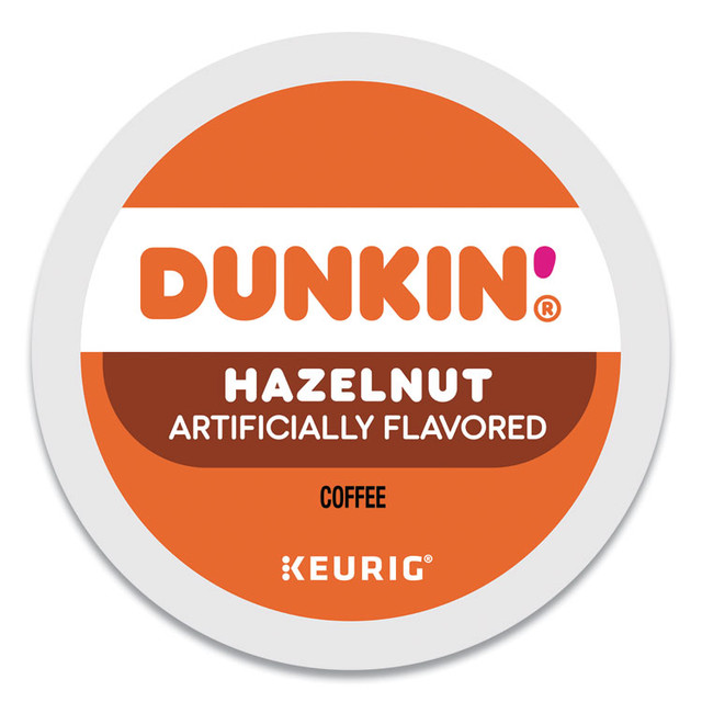 KEURIG DR PEPPER Dunkin Donuts® 1270 K-Cup Pods, Hazelnut, 22/Box