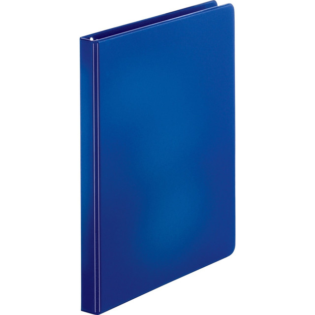 SP RICHARDS 28525 Business Source Basic Round Ring Binders - 1/2in Binder Capacity - Round Ring Fastener(s) - Vinyl - Dark Blue - 8.96 oz - 1 / Each SP RICHARDS 28525 Business Source Basic Round Ring Binders - 1/2in Binder Capacity - Round Ring Fastener(s) - Vinyl - Dark Blue - 8.96 oz - 1 / Each