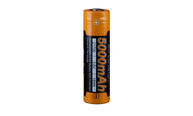 Fenix ARB-L21-5000U Fenix Li-Ion 21700 (3.6 V) 5000 mAH Rechargeable Battery with USB Ports and Protection Circuits (new) Fenix ARB-L21-5000U Fenix Li-Ion 21700 (3.6 V) 5000 mAH Rechargeable Battery with USB Ports and Protection Circuits (new)